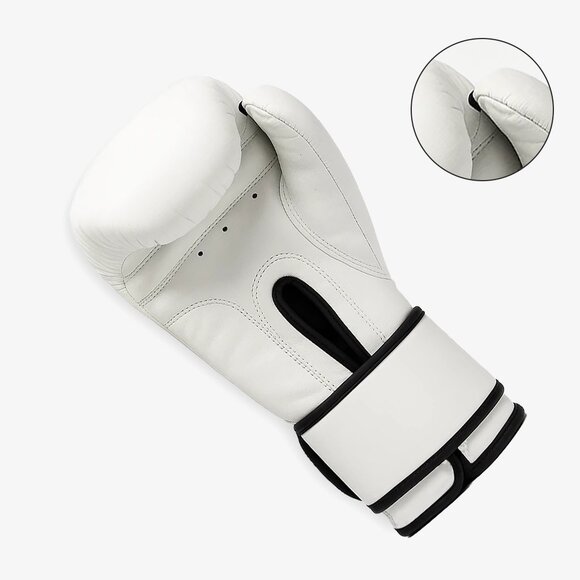 Stellman Iron Fist Professional Boxing Gloves White Training Fight Gear NEW - Picture 2 of 6